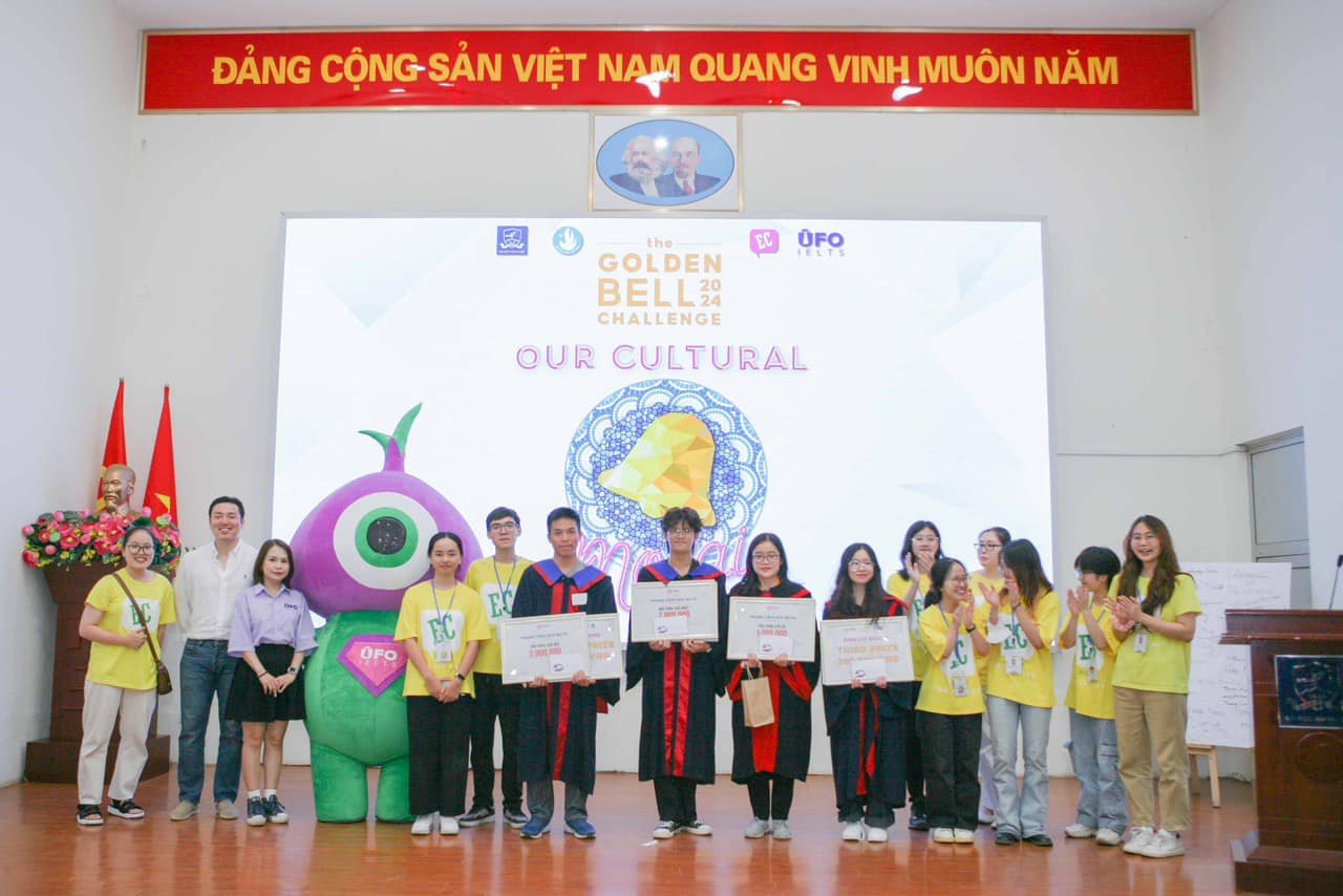 TRUNG TÂM ĐÀO TẠO NGOẠI NGỮ UFO – NHÀ TÀI TRỢ VÀNG ĐỘC QUYỀN THE GOLDEN BELL CHALLENGE 2024 